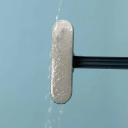 Brosse de nettoyage de vitres multifonctionnelle à long manche, nettoyage humide et sec des surfaces en verre, carrelage, coins, salle de bain, ménage 4