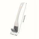 Brosse de nettoyage pour barbecue avec grattoir 16,5 x 3,5 cm Brosse à crochet en V pour four, plaque de cuisson, grille, maille Outil 4