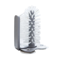 Brosse de nettoyage pour vaisselle avec ventouse Nettoyeur de vaisselle pour évier Brosse de nettoyage de cuisine Accessoires de cuisine 17,5 x 14 cm 2
