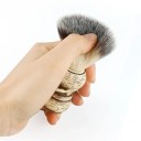 Brosse de rasage de luxe en forme de crâne 10,8 x 3,5 cm Poils de blaireau longs de 3,5 cm Outil professionnel pour le nettoyage et le rasage 3