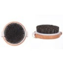 Brosse en bambou pour le massage de la peau de tout le corps Poils naturels rugueux Sangle en tissu Corps en bambou léger Dimensions 11 x 3,5 cm 2