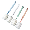 Brosse en éponge pour le lavage des tasses et des bouteilles 27 cm Poignée longue 8 x 5 cm Éponge en PP Matériau Brosse pour verres, thermos, biberons 1