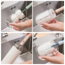 Brosse en éponge pour le lavage des tasses et des bouteilles 27 cm Poignée longue 8 x 5 cm Éponge en PP Matériau Brosse pour verres, thermos, biberons 4
