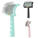 Brosse pour poils longs Brosse démêlante pour grands chiens Brosse à fil unilatérale pour chiens 23 x 15 cm 1