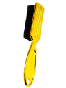 Brosse professionnelle pour cheveux et barbe 13,5 x 2,5 x 1,8 cm Poils en nylon Poignée en plastique Coiffage doux Entretien de la barbe 1