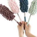 Brosse télescopique à poussière 26–80 cm Balai à poussière extensible avec poignée flexible pour voiture et maison Attrape-toiles d'araignée et acariens Différentes couleurs 3