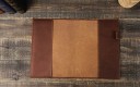 Brown Leather A5 Notebook Case 223 x 150 mm Cover for Diary with Pen Loop 5