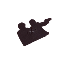 Brož filmový motiv Pulp Fiction cca 2,1 x 3,3 cm vícebarevný kreslený odznak na bundu batoh kostýmní doplněk pro fanoušky filmu 2