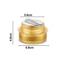 Brûleur à alcool avec régulation de flamme Brûleur en métal avec poignée pliable Régulation de température variable Brûleur à alcool doré pour usage en laboratoire 5