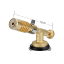 Brûleur à gaz multifonction 12 cm Flamme réglable Briquet de cuisine Brûleur manuel pour crème brûlée Soudage Grillade DIY 4