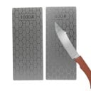 Brúsenie nožov s diamantovým povrchom Plochá brusná destička so šesťuholníkovým vzorom Pre ručné brúsenie Rozmery 15 x 6,3 cm 3