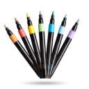 Brush Acrylic Markers Set of 24 Soft Tip with Cap Strong Coverage Art Markers for Art Students and Drawing at Home 3