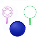 Bubble Blowing Tool Set 3 pcs Plastic PE Various Sizes of Wands and Dipping Bowl for Kids Colourful Aids for Outdoor Bubble Fun 1