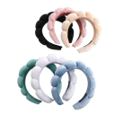 Bubblig hårband 17,5 x 16,8 x 3,7 cm Polstrat bubblig hårband Mjukt 3D dam- och flickhåraccessoar modeaccessoar 2