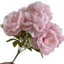 Buchetă de bujori artificiali cu flori pline 42 cm plastic + material floare decorativă buchet pentru vază la nuntă, interior și decorare 9