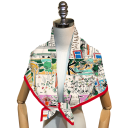 Bufanda cuadrada de moda Bufanda multifuncional para la cabeza, el cuello y el cuerpo Tendencia de verano Accesorio para mujer Estilo de la Riviera 4