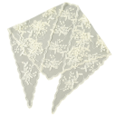 Bufanda de encaje romántica 130 x 45 cm Bufanda triangular para la cabeza y el cuello Diadema floral Accesorio ligero y plegable Cuatro 18