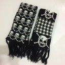 Bufanda de hombre con estampado de calaveras 2