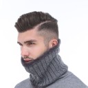Bufanda de invierno para hombre con piel. 1
