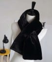 Bufanda de invierno para mujer de piel sintética 90 x 20 cm Accesorio suave y cálido con pelo denso Para abrigo, chaqueta y suéter de punto 2
