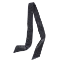 Bufanda de mujer retro con lunares 4 × 100 cm Accesorio multifuncional estrecho largo delgado para la cabeza Diadema para el cabello Adorno 2