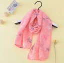 Bufanda de primavera/otoño para niña con estampado J884 4