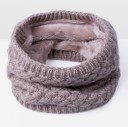 Bufanda de túnel de invierno con pelo 17