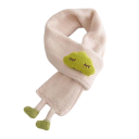Bufanda infantil 55 x 8 cm con emoji 3D y patitas Accesorio suave de poliéster y acrílico Bufanda cálida y cómoda para niños y niñas con un diseño alegre 6