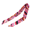 Bufanda larga y estrecha para mujer 4 × 100 cm Estampado Accesorio de moda multifuncional para la cabeza Diadema para el cabello Adorno para el mango del bolso 4