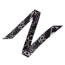 Bufanda moderna para mujeres 4 × 100 cm Accesorio estrecho pequeño largo delgado multifuncional Bufanda para la cabeza Diadema para el cabello 2