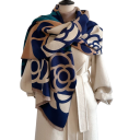 Bufanda para mujer 185 x 65 cm Bufanda de poliéster con diseño sencillo Accesorio de moda ligero y elegante Bufanda estilosa y cómoda para uso diario en cualquier época del año 11