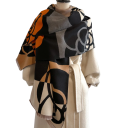 Bufanda para mujer 185 x 65 cm Bufanda de poliéster con diseño sencillo Accesorio de moda ligero y elegante Bufanda estilosa y cómoda para uso diario en cualquier época del año 8