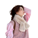 Bufanda para mujer 80–100 x 11,5 cm Bufanda de piel sintética suave y cálida Accesorio de moda invernal elegante y cómodo Bufanda de piel para uso diario 10