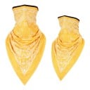 Bufanda transpirable para la cara y el cuello con punta triangular y patrón paisley en talla universal para moto, esquí y senderismo 3