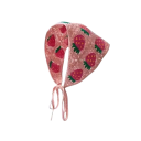 Bufanda triangular de ganchillo a mano con motivo de fresa Bufanda de cabello de primavera y verano para mujeres Bonita cobertura para la cabeza para viajar 4