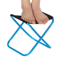 Buiten opvouwbare campingstoel 26 x 24 x 22 cm Draagbare mini-stoel met stoffen hoes 25 x 15 cm Aluminiumlegering stoeltje 2
