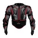 Bunda de motocicleta unissexo com proteção corporal total Protetor de costas, peito, cotovelos, ombros Enduro Motocross Racing Rede Lycra 1