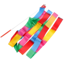 Bunte gymnastische Schleife 4M mit Stab für Kinder Tanzrequisit für Aufführungen Ballett Twirling Sportspielzeug Geschenk für Mädchen und Jungen 2