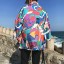 Bunte Herrenjacke mit japanischen Motiven 7