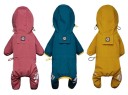 Bunte Hunderegenjacke mit reflektierenden Elementen und Kapuze Größe S Druckknopfverschluss Herbst- und Winterschutz vor Regen und Wind 1