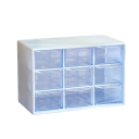 Bureau opbergdoos met 9 vakken 18x12 cm PP organizer voor kleine spullen, sieraden en kantoorbenodigdheden voor lade en bureau 3