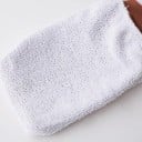 Burete de spălat în formă de mănușă pentru duș și cadă Din bumbac cu suprafață structurat Manșetă elastică Dimensiuni 24 x 14 cm 6