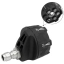 Buse rotative 6 en 1 pour nettoyeur haute pression 1/4" connexion rapide 6 modes de pulvérisation buse de pression pour nettoyeur haute pression 6,5 x 4 cm 3