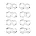 Butée de porte pour poignée 8 pcs P3715 1