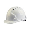 Byggsäkerhetshjälm skyddshjälm ventilerad 29 x 24 x 20 cm av ABS-plast ultralätt 375 g med justerbar spänne för byggarbetsplatser 4