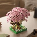 Byggsats för trädhus Sakura Rosa blommande krona med ett hus i grenarna och en dekorativ trädgård kreativ modell 2