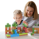 Byggsatser för barn Magnetiska block i olika färger 100 st Kreativa magnetiska kuber Byggsatser för utveckling av motorik och kreativitet Ålder 3+ 3