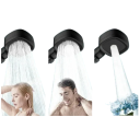 Cabeça de chuveiro com 3 modos Pressão forte Chuveiro de alta pressão para casa de banho Pulsar Modo de chuva Modo misto Cabeça ajustável 7