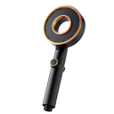 Cabeça de chuveiro de alta pressão com 3 modos Chuveiro manual ajustável e económico Botão STOP Bico de pulverização Conexão padrão 2