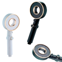 Cabeça de chuveiro de alta pressão com 3 modos Chuveiro manual ajustável e económico Botão STOP Bico de pulverização Conexão padrão 11